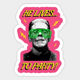 Frankenstein's Party Sticker